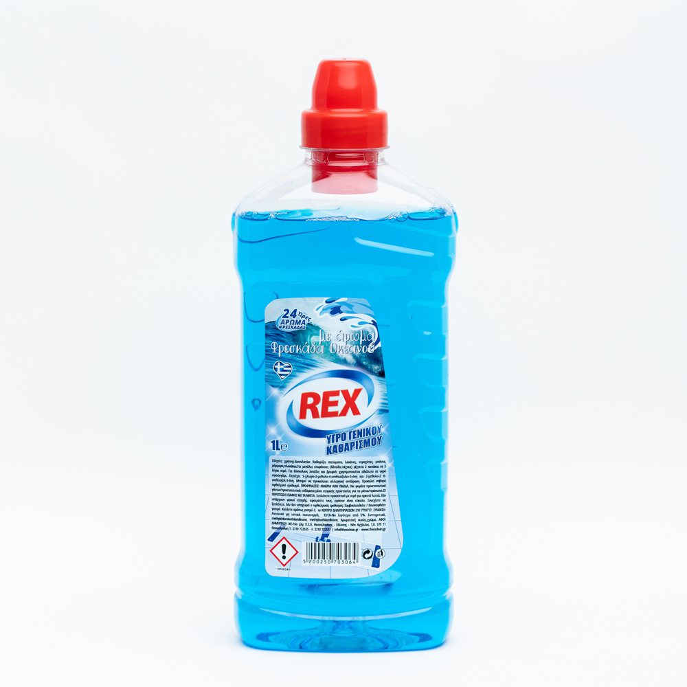 Υγρό γενικού καθαρισμού REX Φρεσκάδα Ωκεανού 1LT