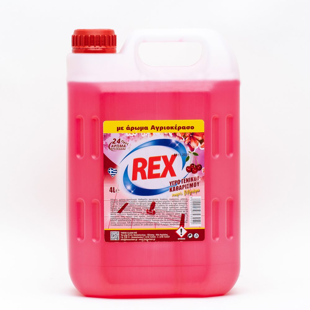 Υγρό γενικού καθαρισμού REX Αγριοκέρασο 4lt