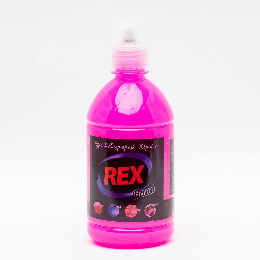 Υγρό καθαρισμού χεριών REX HAND 500ml rose