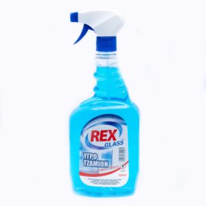 Υγρό τζαμιών REX GLASS 1lt Μπλέ